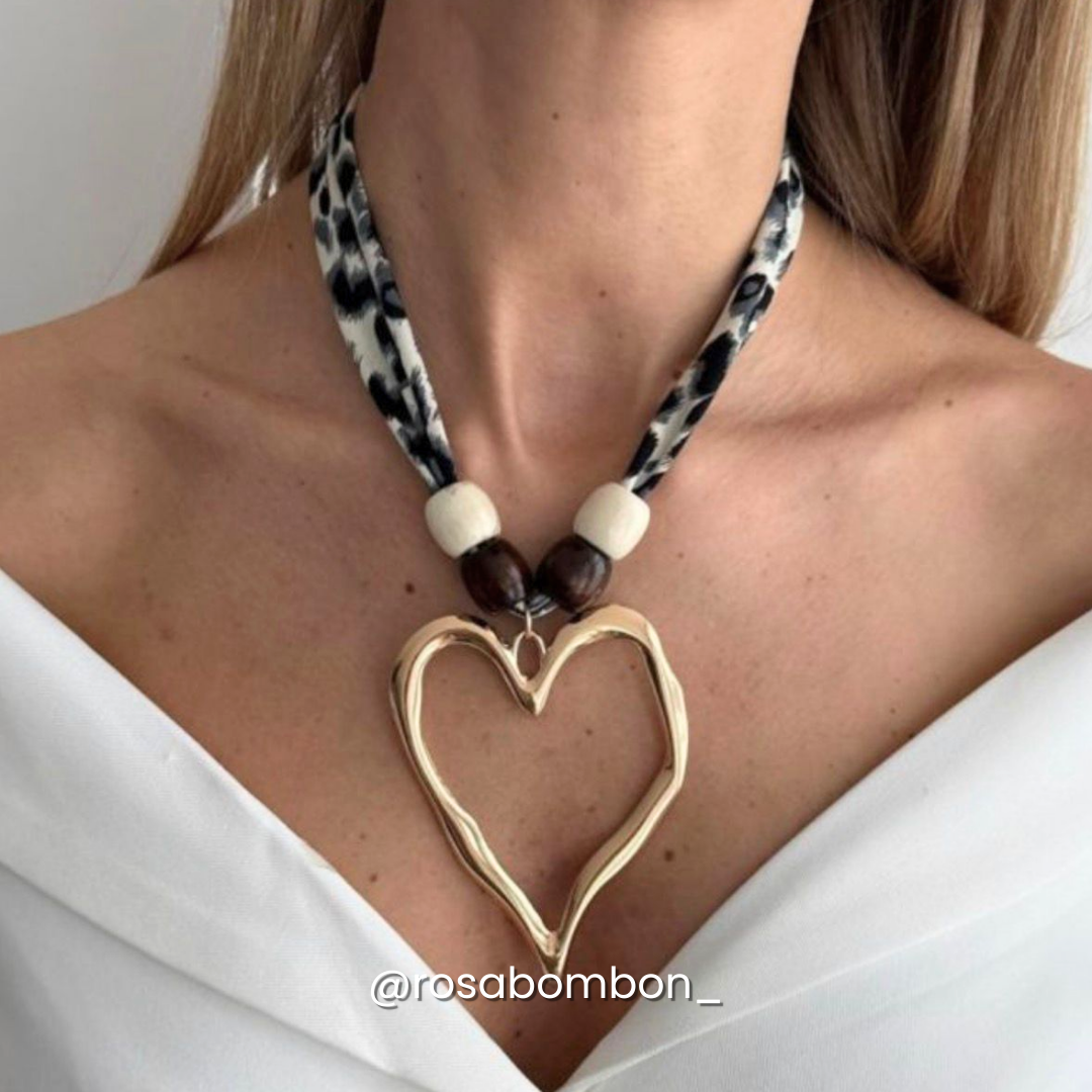 Collar Maxi Love con Beads Negras