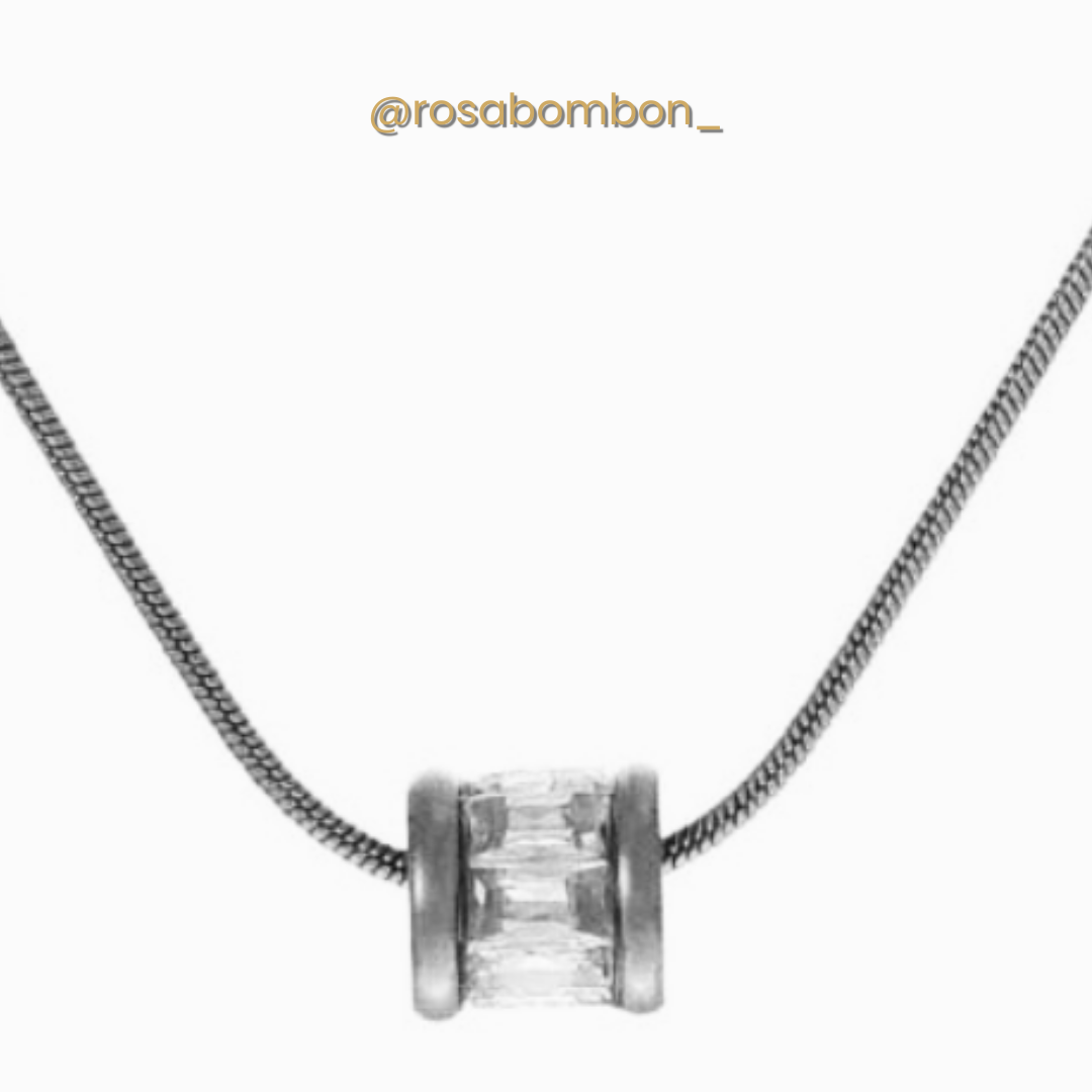 Collar Barril Plateado