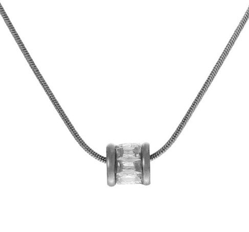 Collar Barril Plateado