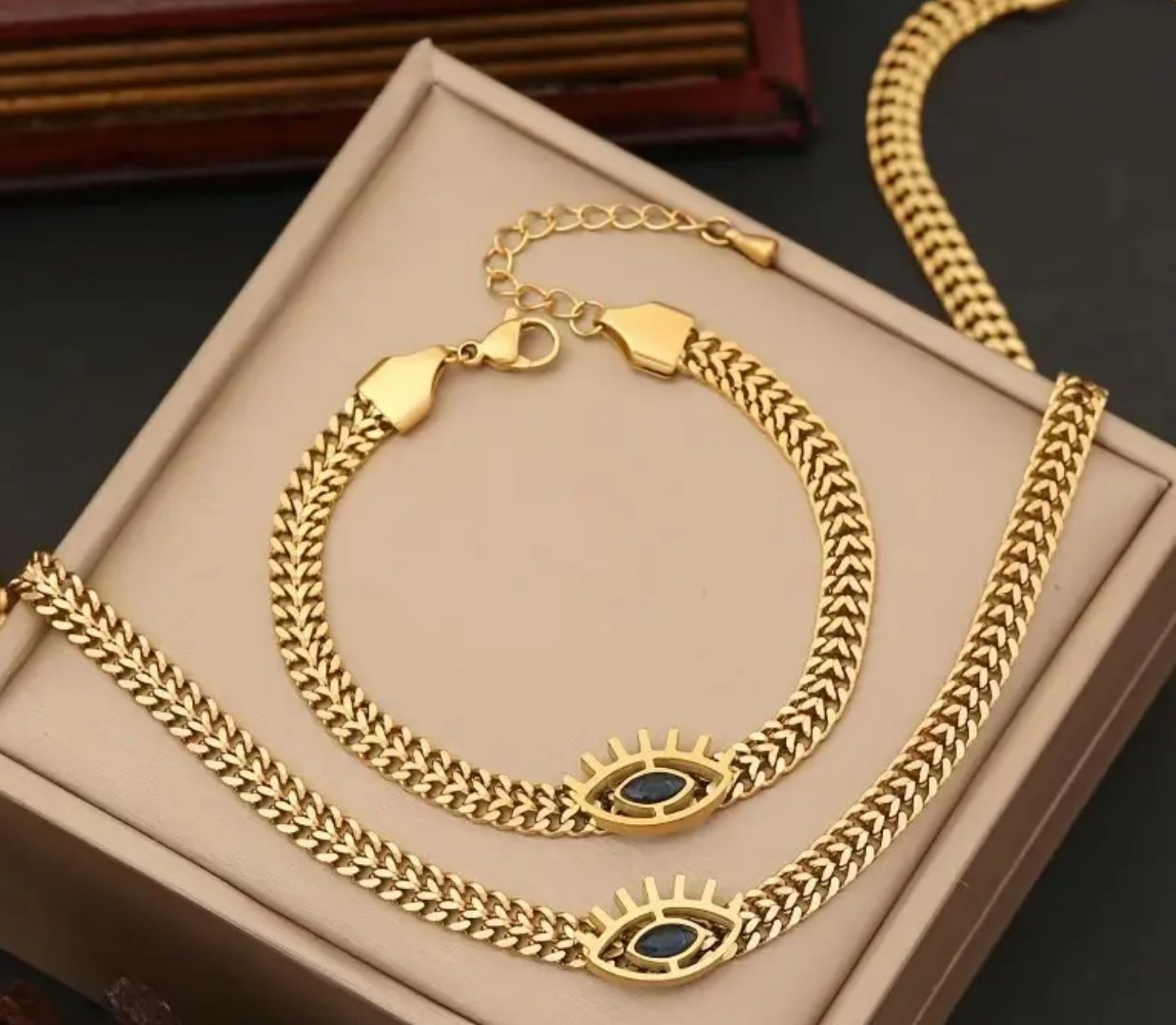 Set Collar y Pulsera Snake Dorado