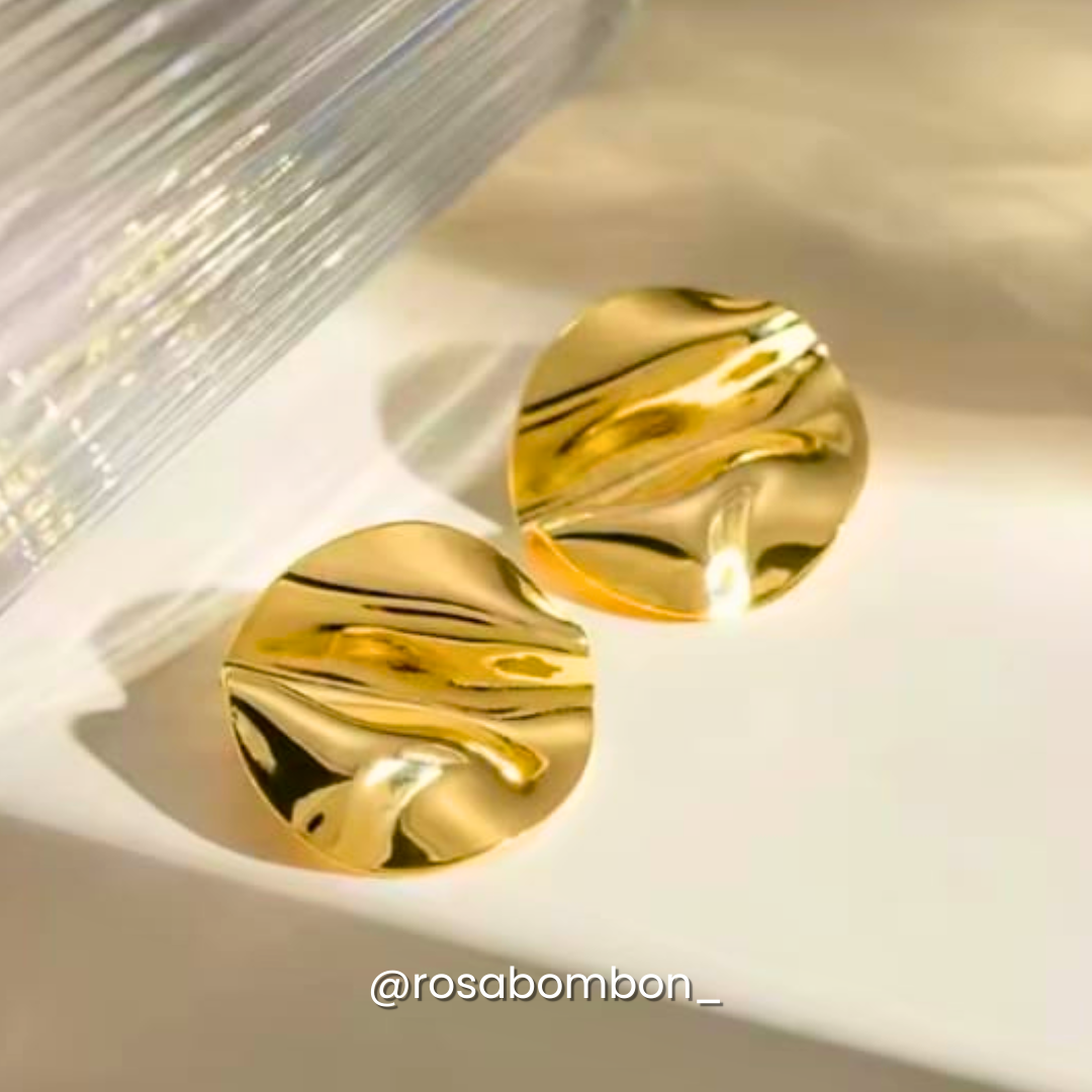 Aretes Dorados Onda