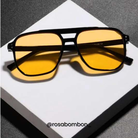 Lentes Negro con Naranja