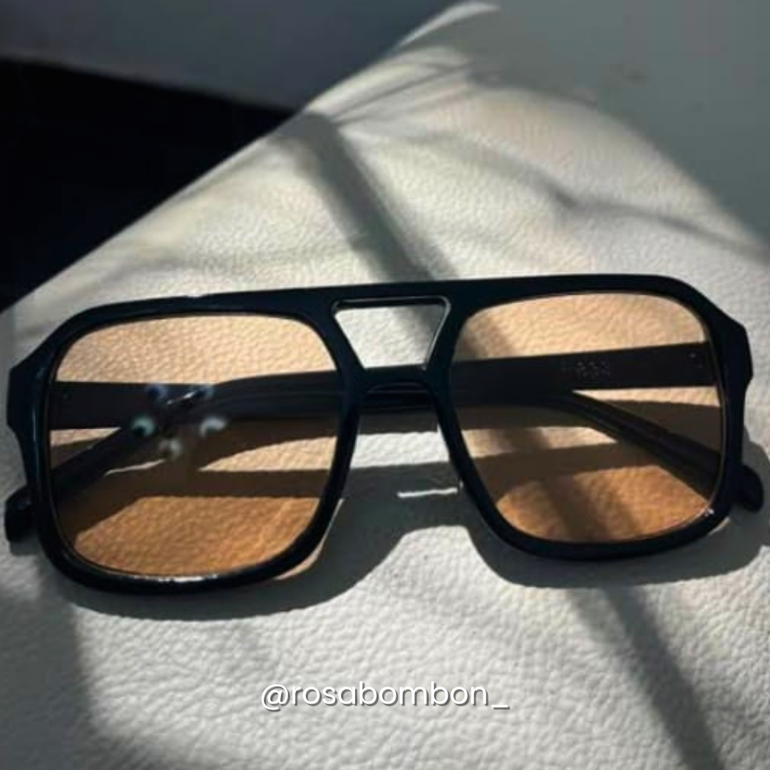 Lentes Negro con Café