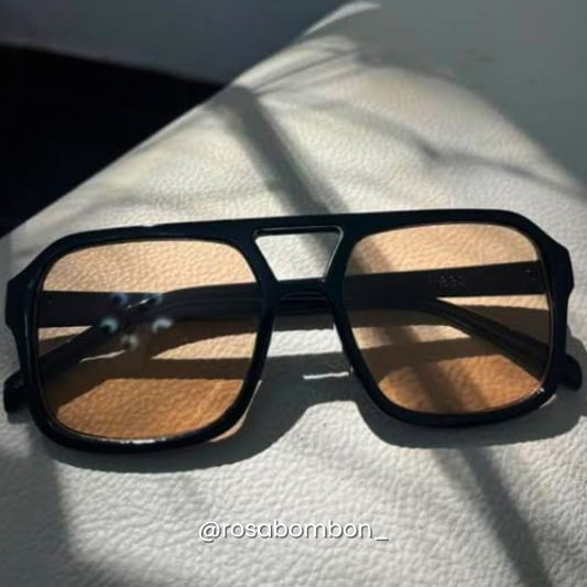 Lentes Negro con Café