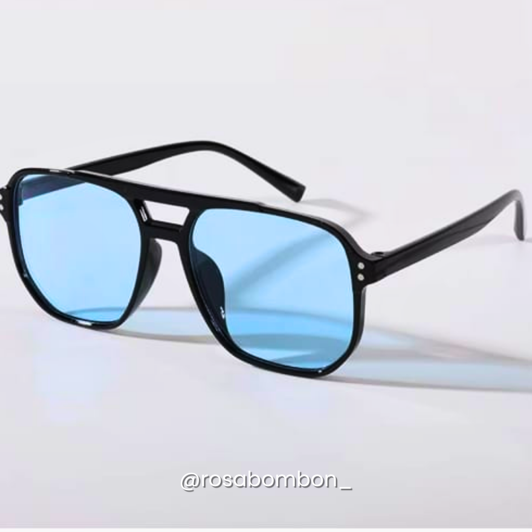 Lentes Negro con Azul