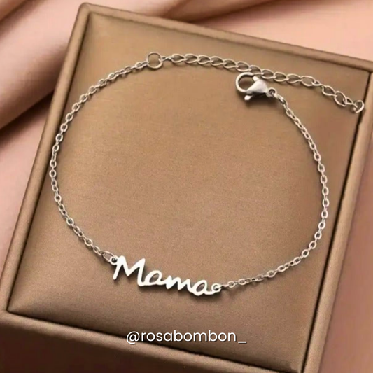 Pulsera MAMÁ Plateada