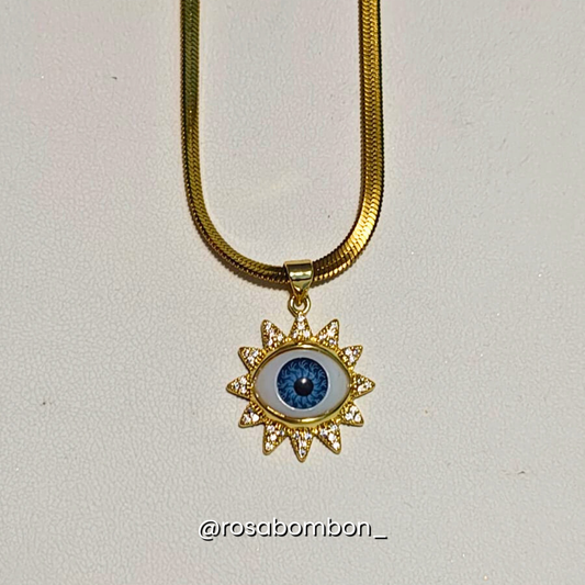 Collar Ojo Turco con Zirconias