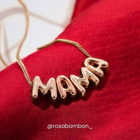 Collar MAMÁ Globo Rose Gold