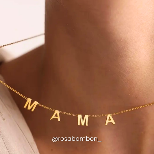 Collar M A M Á Dorado