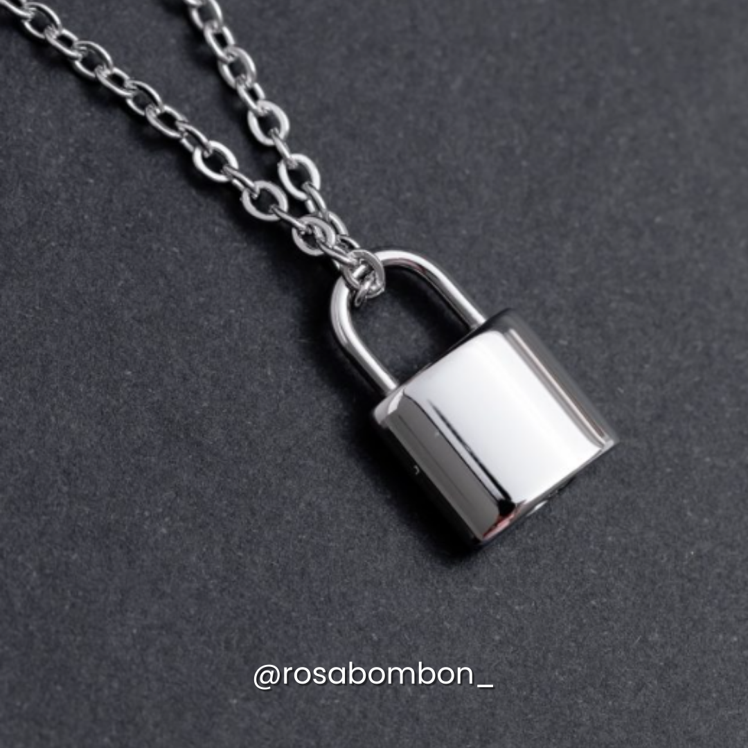 Collar Candado Plata