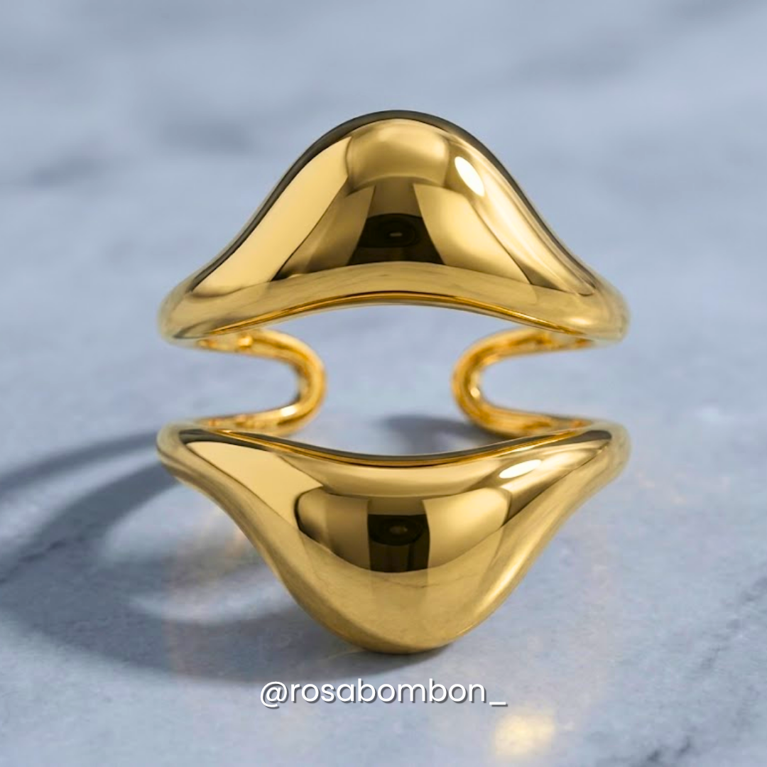 Anillo Beso Dorado