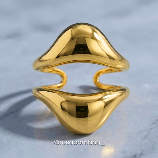 Anillo Beso Dorado