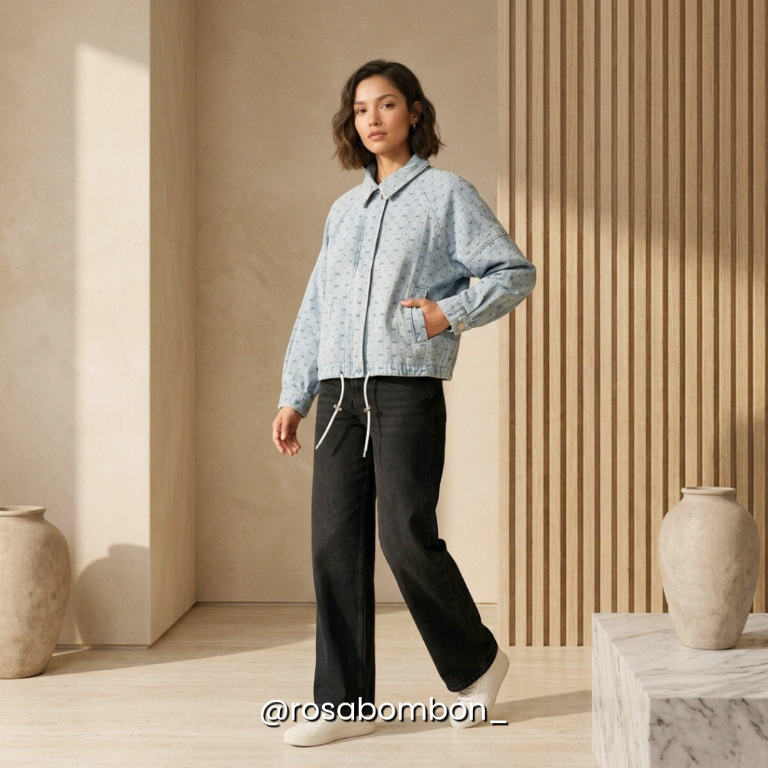 Chamarra Ribbon Denim