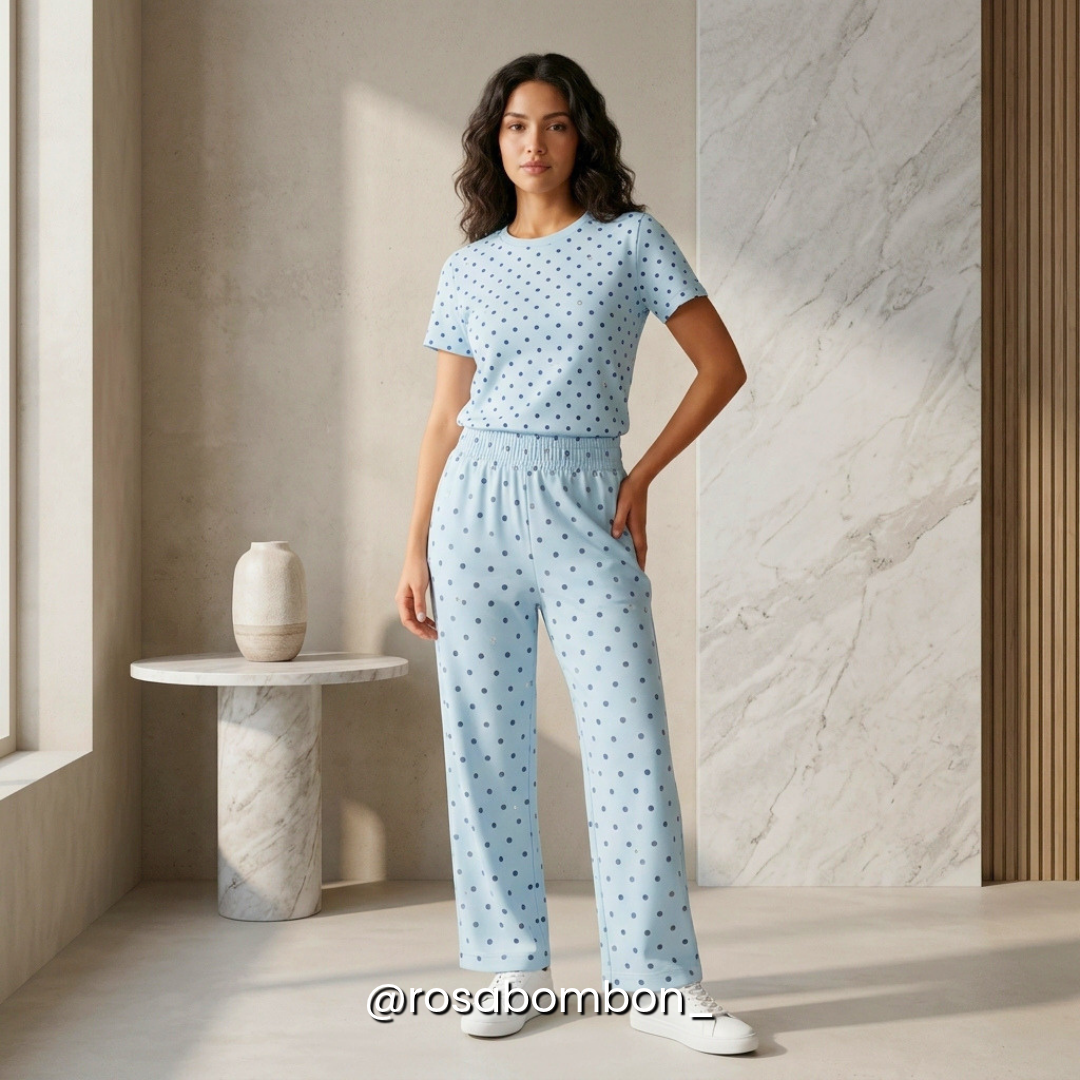 Conjunto Sky Polka Dots