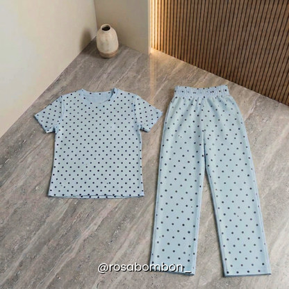 Conjunto Sky Polka Dots