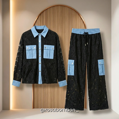 Conjunto Lace & Denim