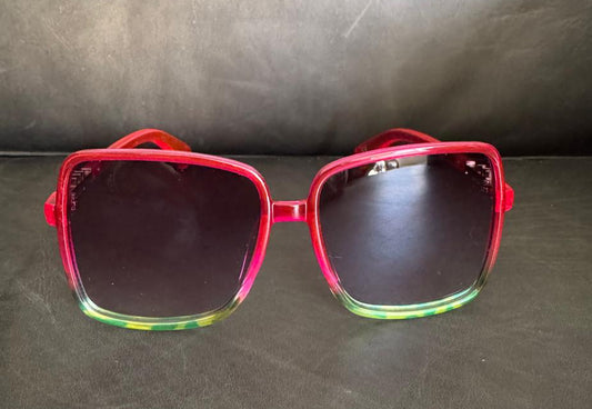 Lentes Rosas con Verde animal print