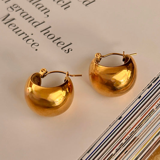 Aretes Gold Ball