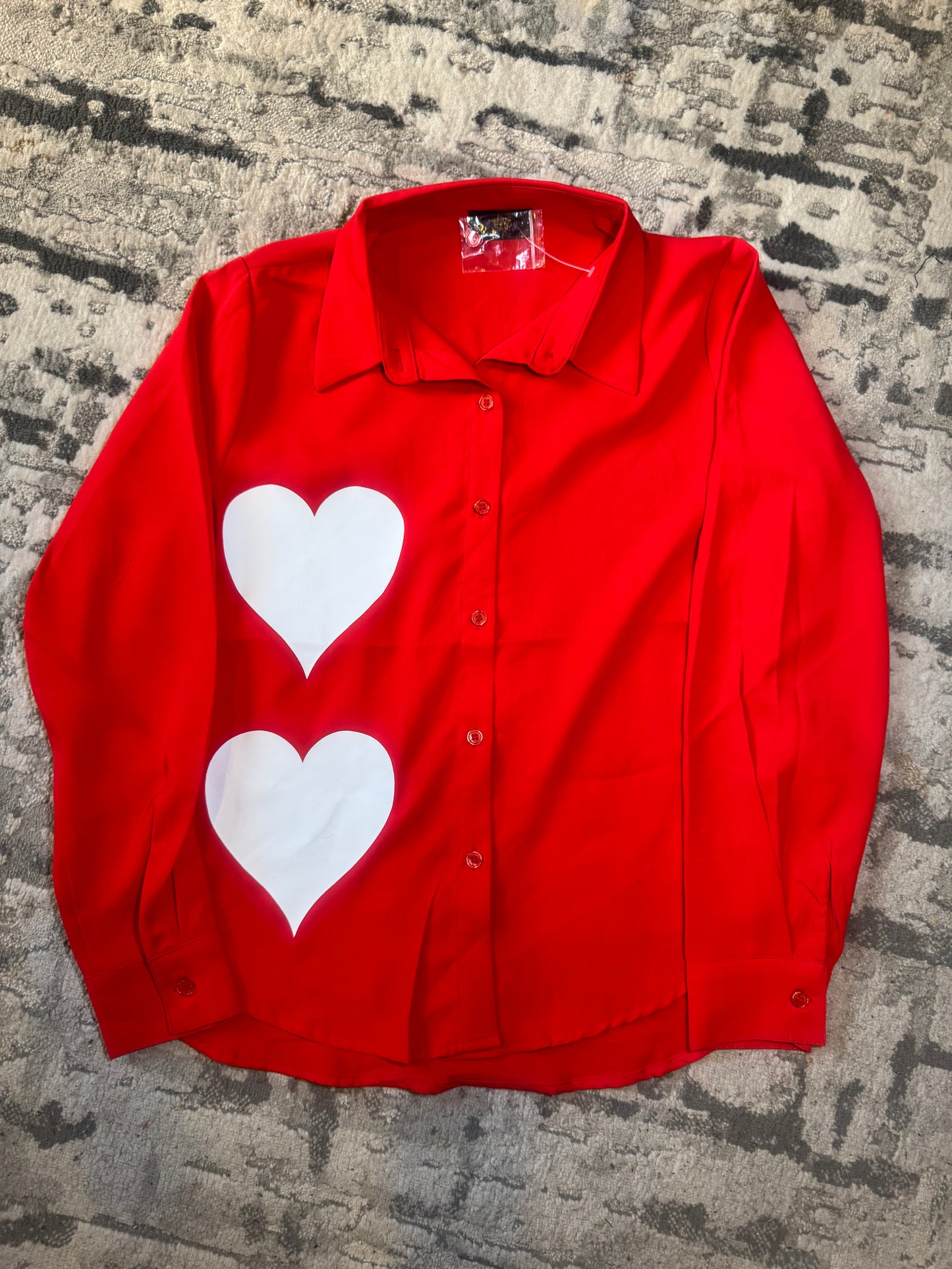 Camisa Roja Corazones
