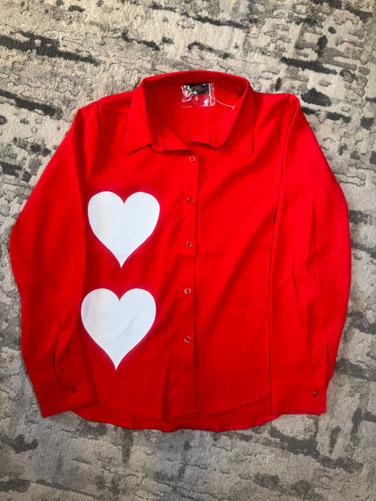 Camisa Roja Corazones