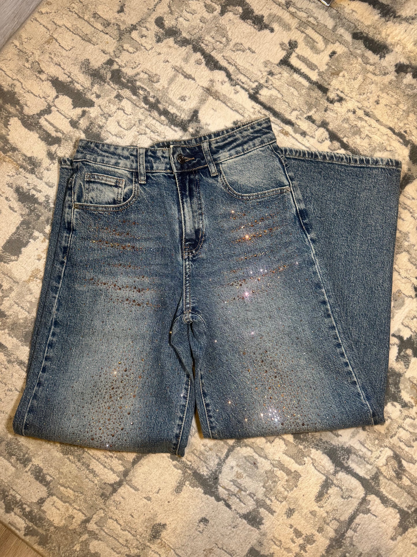 Jeans Piedras Rose Gold