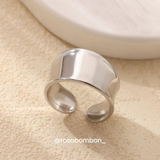 Anillo ancho plata