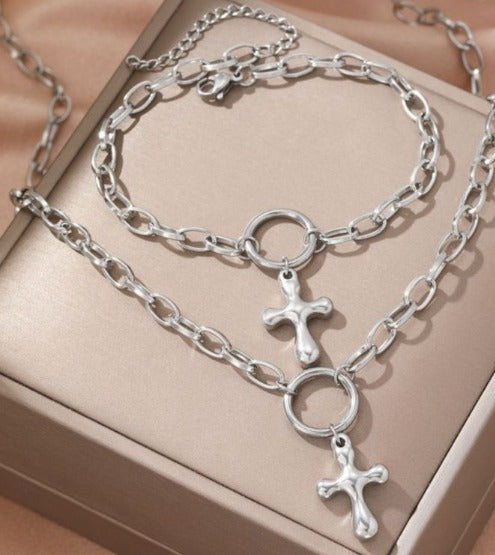 Set Cruz Plateado