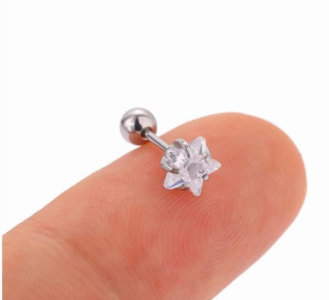 Piercing Flor Plata