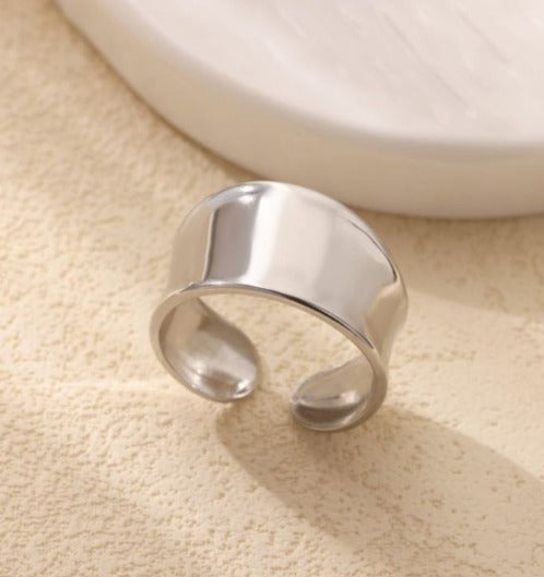 Anillo ancho plata