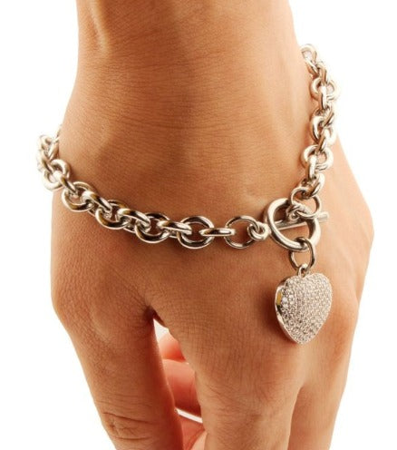 Brazalete diamond heart