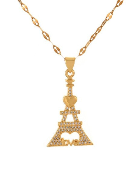 Collar torre con zirconias