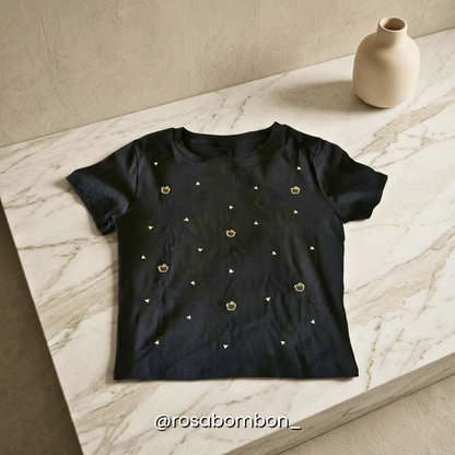 Playera Teddy Sparkle Black