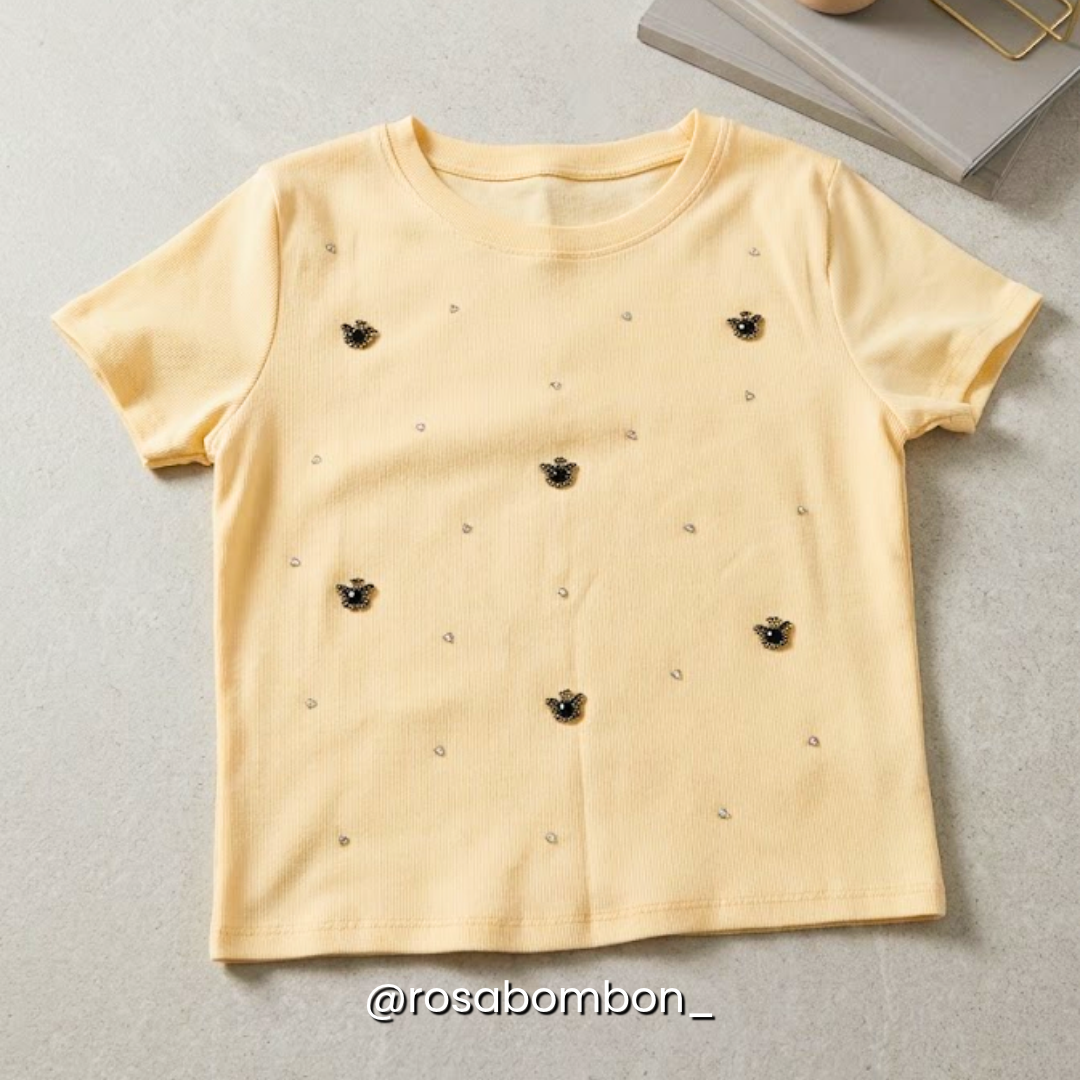 Playera Teddy Sparkle Yellow
