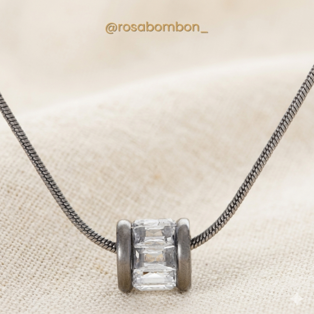 Collar Barril Plateado