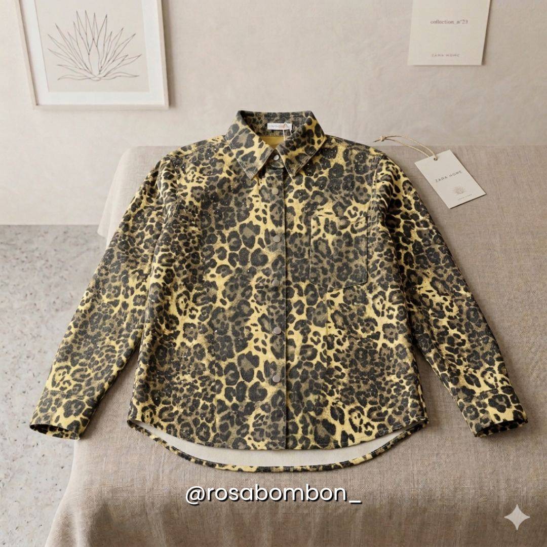 Camisa Leopard Mocha Luxe