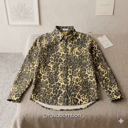 Camisa Leopard Mocha Luxe