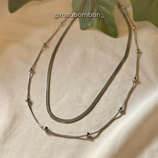 Collar plata doble layer